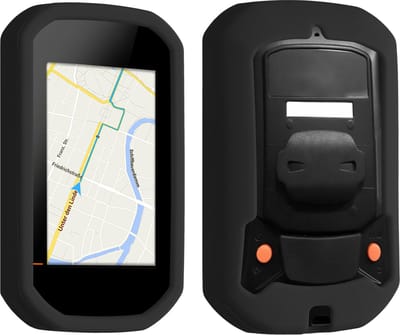 kwmobile fietscomputer gps hoes geschikt voor Bryton Rider 420 / 320 hoesje - Beschermhoes voor fietsnavigatie - Siliconen cover