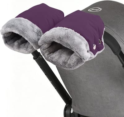 Waterdichte en Winddichte Handwarmers voor Kinderwagens, Universele Maat, Pluche Fleece Handschoenen voor Alle Kinderwagens en Buggy's