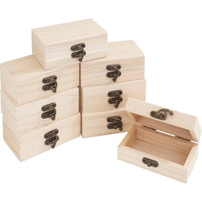 VBS Houten doos, 8 stuks, 10 x 3,8 x 5,9 cm