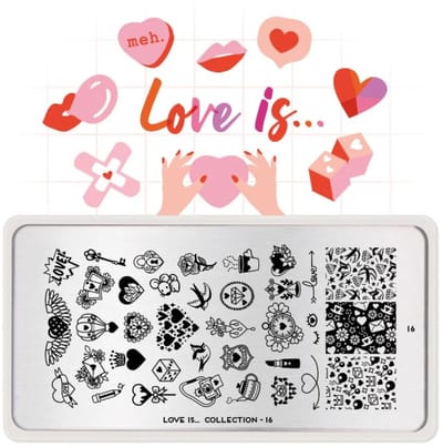 Love Is Stempelplaat 16