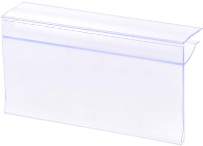 Dailygoods- Labelhouder 80x42mm - Zelfklevend - Planklabelhouder - Herbruikbaar - Voor detailhandel/magazijn - Pakket van 20 - Planklabel