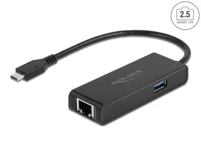 Delock USB Type-C™ Adapter to 2.5 Gigabit LAN with USB Type-A female