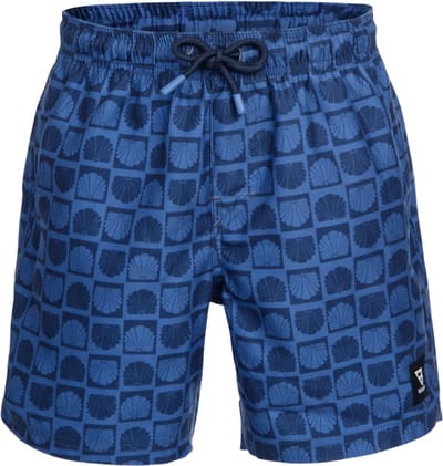 Brunotti - Cestery-Mini - Zwembroek Indigo Blue - Jongens- Sportieve Swim Short - 4-way stretch - Met Zakken - 128