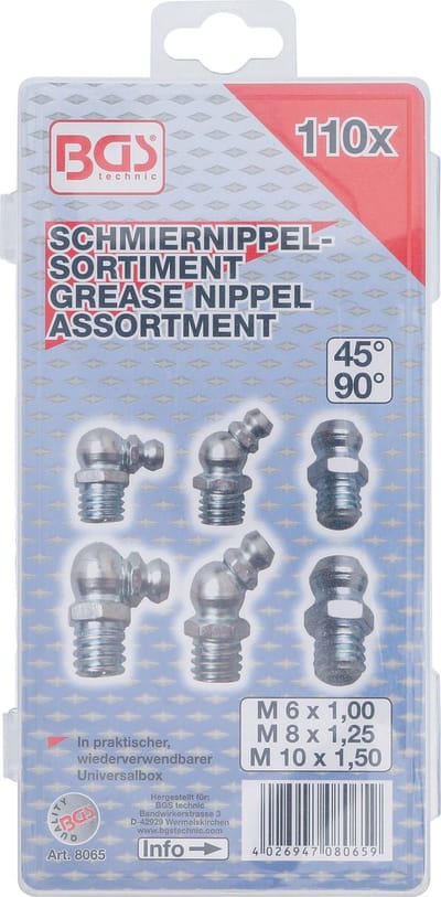 BGS Assortiment smeernippels 110 delig