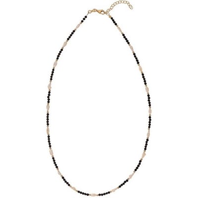 ALISIA AL5251.01.000 GOLD-PLATED KETTING MET AGAAT EN EN PARELS 1 STUK