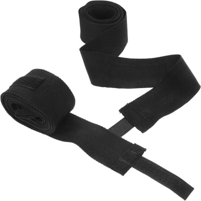 Bokshandschoenen Wraps - Hand Wraps Katoen - Vechtsport Training - Ademend Katoen - 250 cm - Zwart