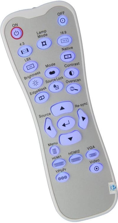 Afstandsbediening geschikt voor de OPTOMA VDHDNG - SERIAL Q8N~Q8Z beamer, vervangt BR-3042B / 45.8EG01G001