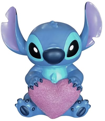 Disney Home 3D Statue Beeld - Stitch With Heart