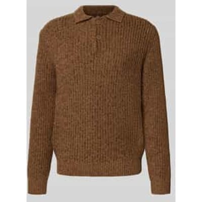Gebreide pullover met kentkraag