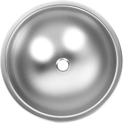 Camper Spoelbak 16 X 6,4 inch 304 Roestvrij Staal Veelzijdig Efficiënte Afvoer Ronde Keuken Spoelbak voor Caravan Motorhome Boot gray