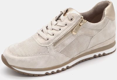 Marco Tozzi Dames Sneaker - 23782-447 Lichtbeige Metallic - Maat 40