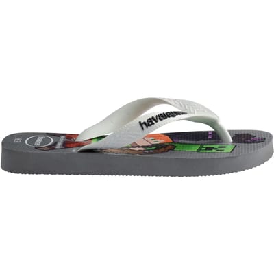 Havaianas Minecraft Kinder Teenslippers 4145125-1077 - Kleur Grijs - Maat 35/36