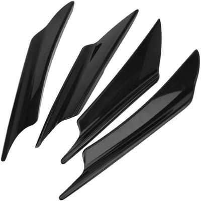 Dailygoods- Spoiler Universeel - Voorbumper Lip Splitter - Aerodynamische Prestaties - Auto Accessoire - Eenvoudig te Installeren - Verbeterde Look - Bumperlip