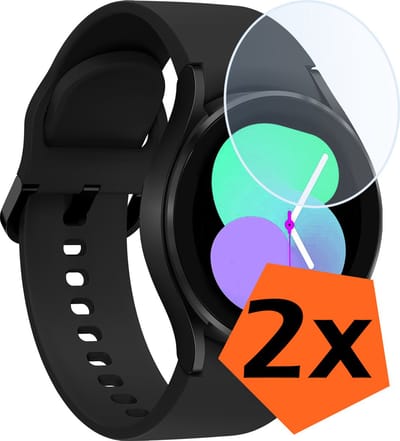 Screenprotector - Geschikt voor Samsung Watch 5 40 mm Screenprotector Bescherm Glas - Screen Protector Geschikt voor Samsung Galaxy Watch 5 (40 mm) Screenprotector Tempered Glass - 2 PACK