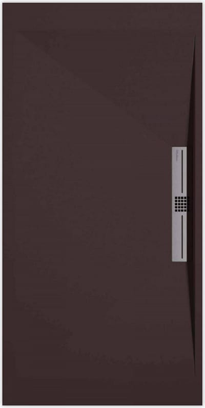 Sanifun douchebak Stone Side Chocolate Smooth 1000 x 700 S
