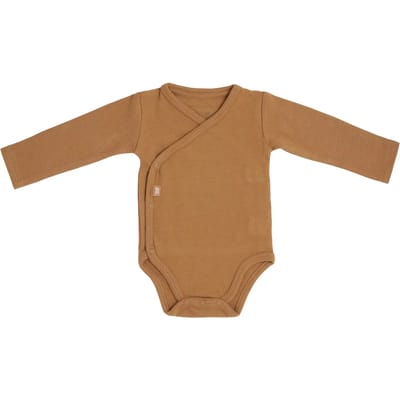 Baby's Only Rompertje lange mouw Pure - Caramel - 50 - 100% ecologisch katoen - GOTS