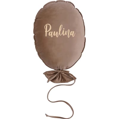 Gepersonaliseerd luxe latte bal cushion Malomi Kids
