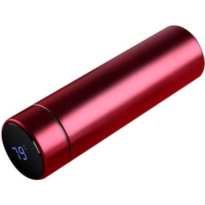 Geïsoleerde Waterflessen 500ml Inhoud 304 RVS Binnenkant Siliconen Bodem Draagbaar Thermisch rood