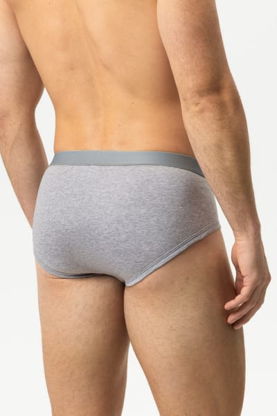 Herenslip Serie Casual Cotton Light Grey Melange