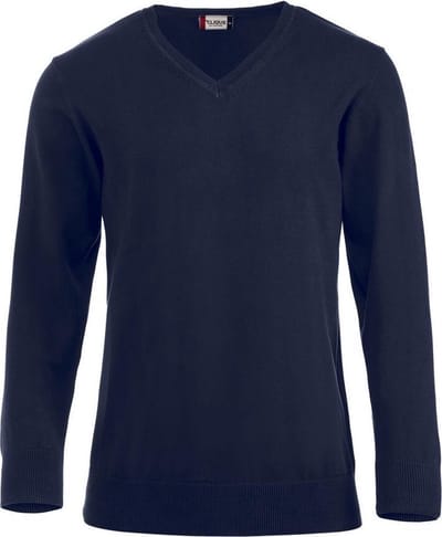 Aston heren V-neck sweater marine s