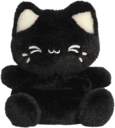 Palm Pals - Black Sesame Meowchi knuffel - 13 cm - Pluche
