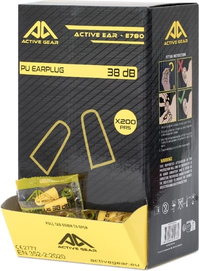 200 paar hoogste demping oordoppen | Active Gear | oordopjes slapen, oordoppen bouw, oordoppen klussen, oordopjes met hoge demping | SNR 38dB