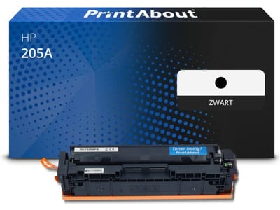 PrintAbout huismerk Toner 205A (CF530A) Zwart Geschikt voor HP