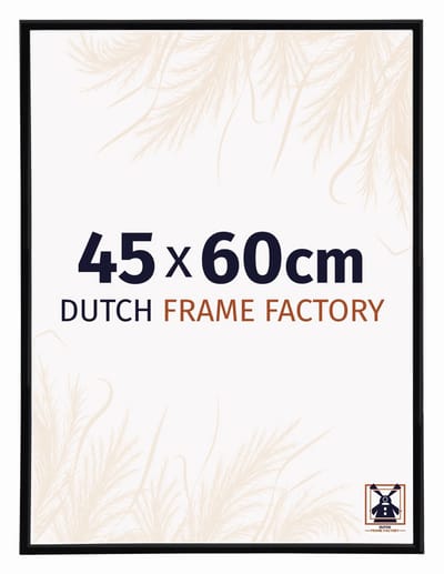Fotolijst 45x60 cm - Kunststof - Zwart Hoogglans - Angers