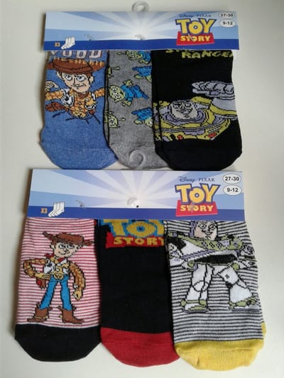 6 paar sneakersokken - Toy Story - Disney - maat 27-30