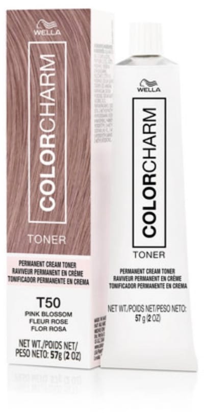 Wella Color Charm Permanent Creme Toner - T50 Pink Blossom + developer - Wella toner - Haartoner - Roze haar - Pink hair
