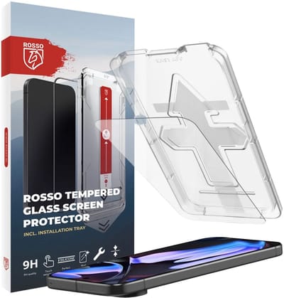 Rosso Screenprotector Geschikt voor Google Pixel 11 (Pro) / 10 (Pro) / 9 (Pro) | 9H Tempered Glass | Fingerprint Friendly | Beschermglas | Glasplaatje | Case Friendly | Met Installatietray | Eenvoudig