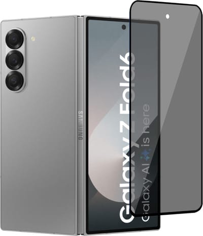 Geschikt voor Samsung Galaxy Z Fold 6 - Privacy Screenprotector - Beschermglas - Privé GuardCover