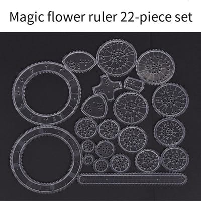 Haute Qualité 22 Pièces Haute Qualité Spirographe Haute Qualité Dessin Jeux Jouets Haute Qualité Kit Haute Qualité Géométrique Haute Qualité Règle Haute Qualité