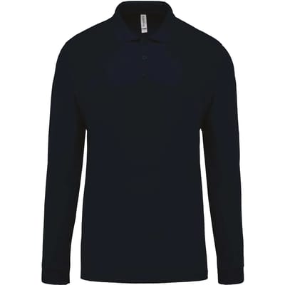 Kariban Piqué-herenpolo lange mouwen K256 - Black - 3XL