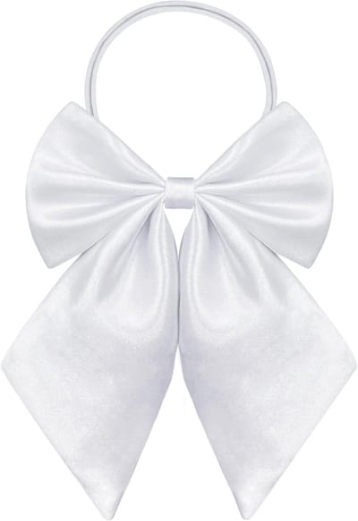 Stijlvolle Zijde Strik voor Meisjes, Schattige Anime Necktie voor School, Cosplay en Feestjes - Wit