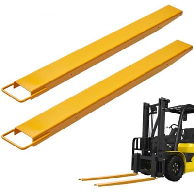 VEVOR Set van 2 Vorkverlengingen Tandverlenging van 1520 mm, Draagvermogen van 1,815 Ton Vorktanden Q235 Koolstofstaal, Eendelig Ontwerp Palletvorkverlenging Compatibel met Vorken van 106 mm
