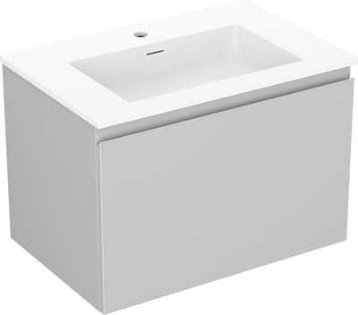 Mexen Orio badkamerkast 70 cm met wastafel Otis, 1 lade, grijs mat/wit mat - 91A10-07047-1-BF62-W18M01