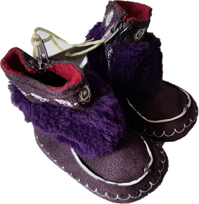 Ducky beau Babyschoentjes Donkerpaars