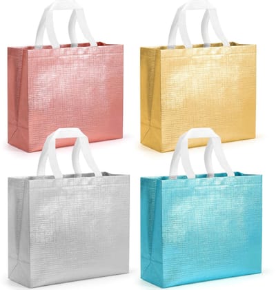 Dailygoody - Grote Cadeautassen - Herbruikbare Feesttassen - Stijlvol en Duurzaam - 30 x 30 x 10 cm - Multifunctionele Tassen - Geschikt voor Verjaard