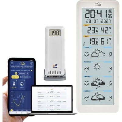 TFA Dostmann TFA.me ID-06 35.8108.02 WiFi-weerstation Verwachting voor 4 dagen Aantal sensoren max.: 50