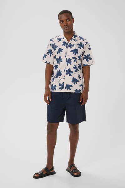 Regular fit vrijetijdsoverhemd van katoenmix model 'Klampo'