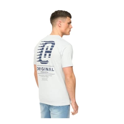Crosshatch Heren Morville Katoenen T-Shirt (Lichtblauw)