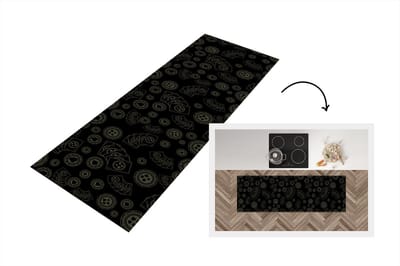 Keukenloper - Loper keuken - Poker - Speelkaarten - Gokken - Patroon - 150x50 cm - Keukenloper vinyl
