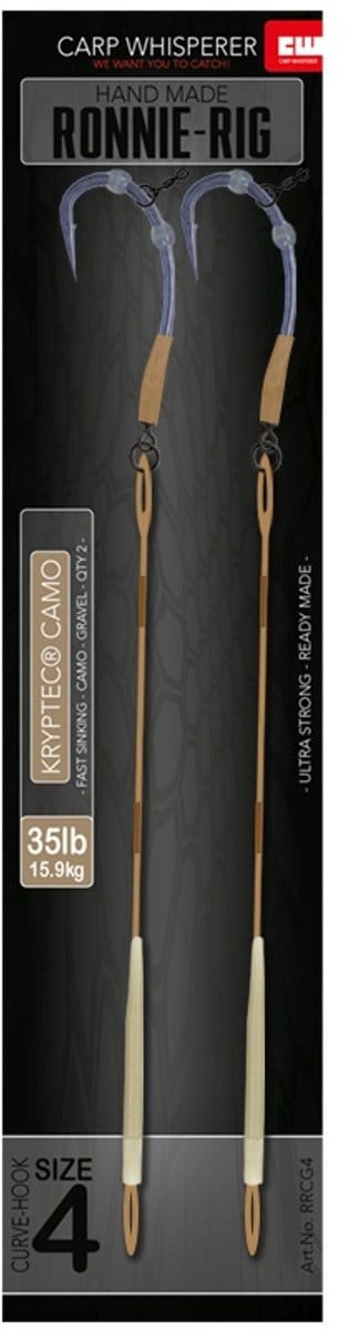 Carp Whisperer - Ronnie Rig - Haak maat: 4 - 2 stuks - Gravel
