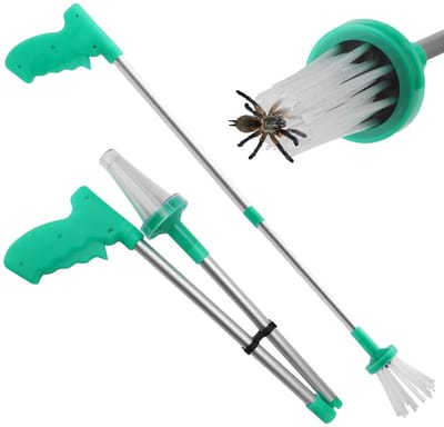 Allecto - Spider Catcher - Lange Handgreep - Insecten Vanger - Voor Spinnen - Effectief - Veilig voor Insecten - Geschikt voor Thuis - Lange Handgreep