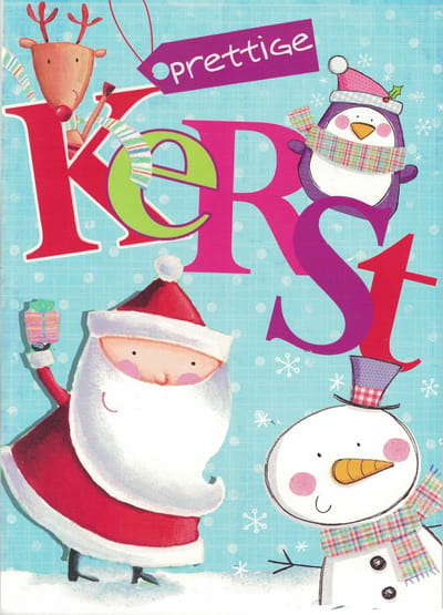 Wenskaart - kerstkaart XL - wenskaart A4 - kerstwenskaart A4 - kerst kleurplaat - grote wenskaart - grote kerstkaart - kerst en nieuwjaar XL - prettige kerstdagen en een gelukkig nieuwjaar