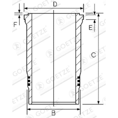 Goetze Engine Voering, cilinderkop GOETZE 15-270000-00