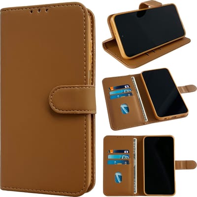 Casemania Hoesje Geschikt voor Xiaomi Redmi A3 - Bruin - Portemonnee Book Case met Pasjeshouder en Ingebouwde Standaard