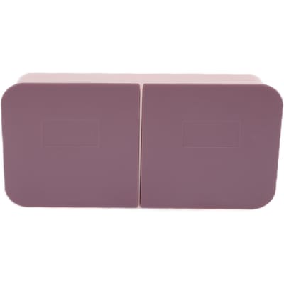 Make-updoos Wandmontage Klapdeksel Verwijderbare Wasbare Watjes Organizer voor BadkamerRoze Paars white