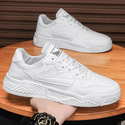 Herenschoenen Lente Dikke Zool Hoogteverhogend Waterdicht en Antislip Zwart en Wit Panda Sport Casual Schoenen Heren Tiener Mode Boardschoenen 44 white